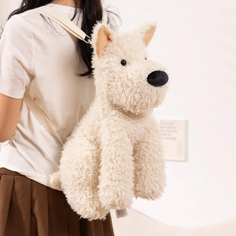 Westie Plushie Backpack Large Size