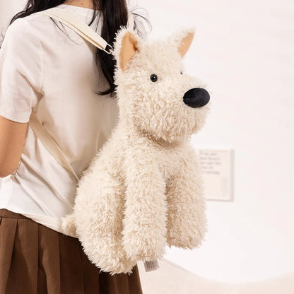 Westie Plushie Backpack Large Size