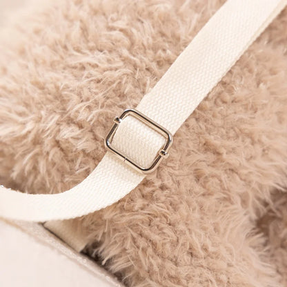 Westie Plushie Backpack Strap Detail