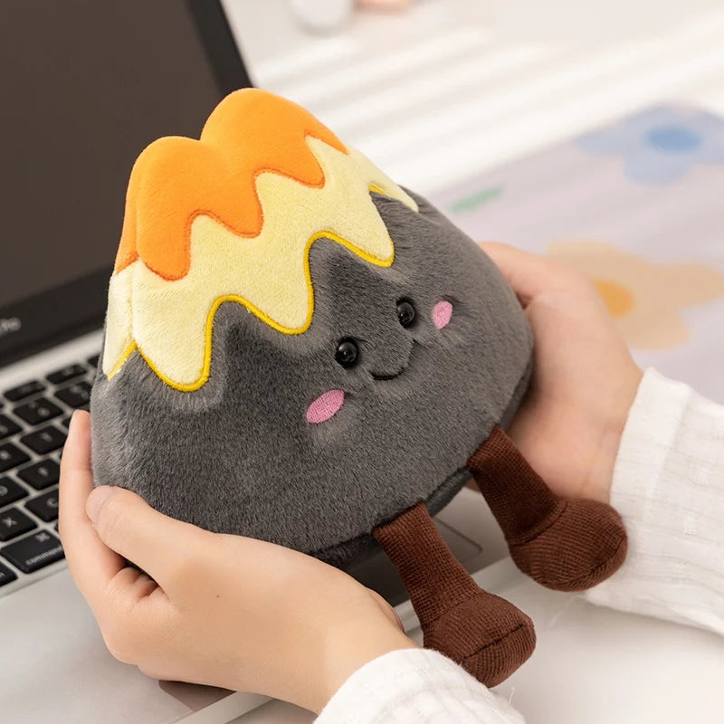 Whole Lava Love Volcano Plushie Black Size 16cm
