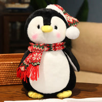 Winter Wonderland Kawaii Penguin Plush Red Stuffed Animal