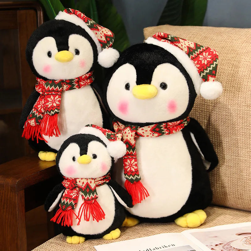 Winter Wonderland Kawaii Penguin Plush Sizes