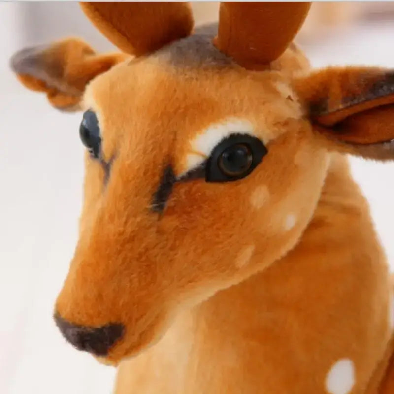 Woodland Wanderer Plush Deer stuffed animal face detail