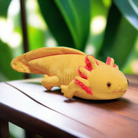 Yellow salamander plushie