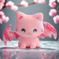 Bat-Winged Cat Plushie pink