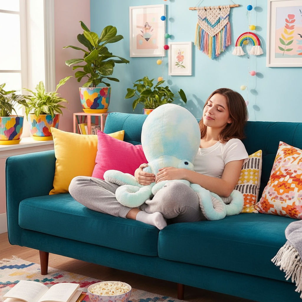 Rainbow Octopus UGC Couch